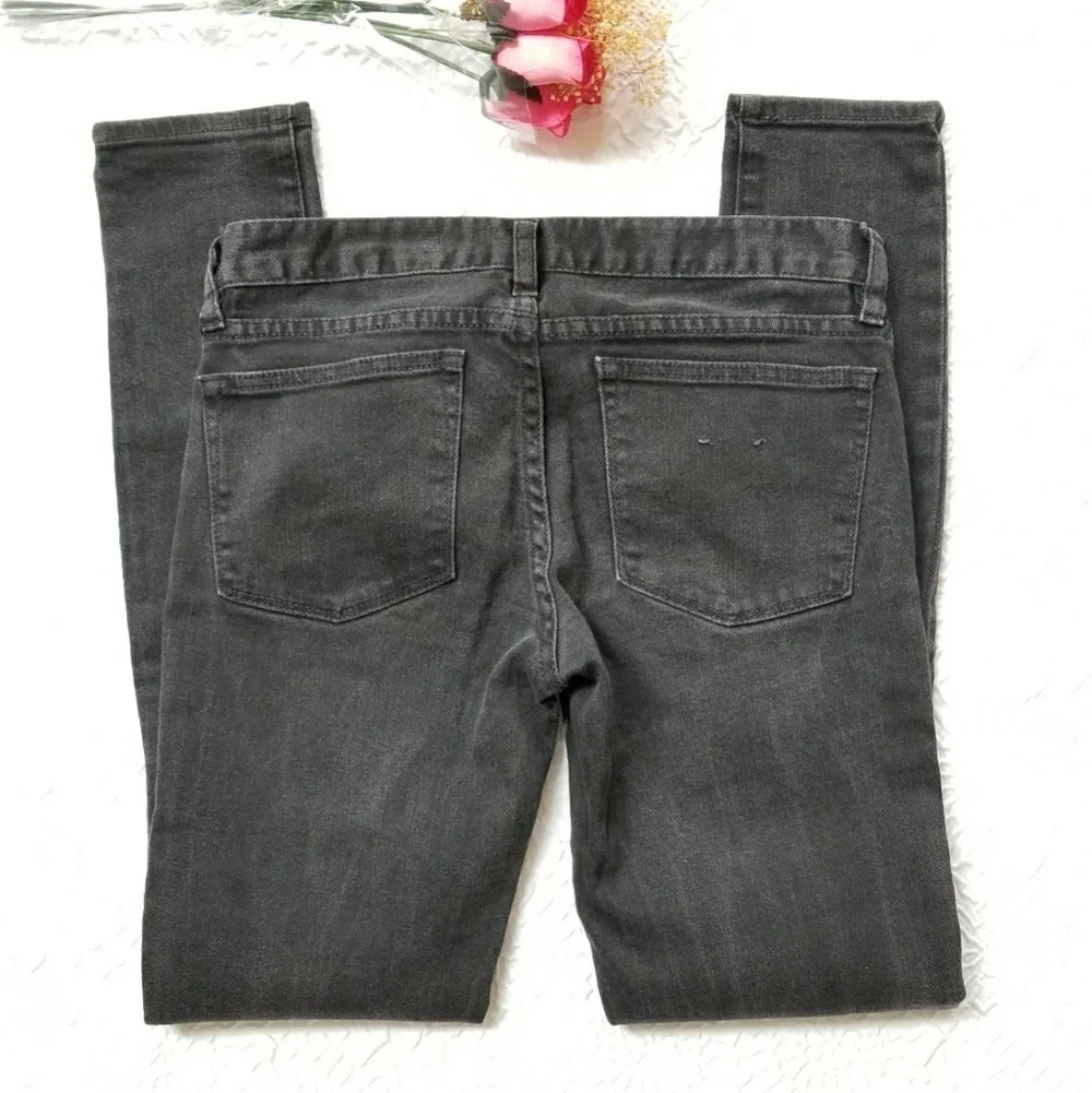 J Crew Toothpick Angle Black Jeans